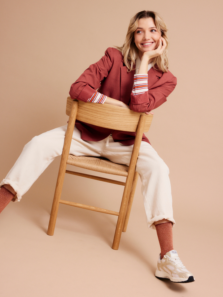 Dames shop the look van American Vintage, Bellerose, Ichi en Mercer Zomer 2026 shoot 1