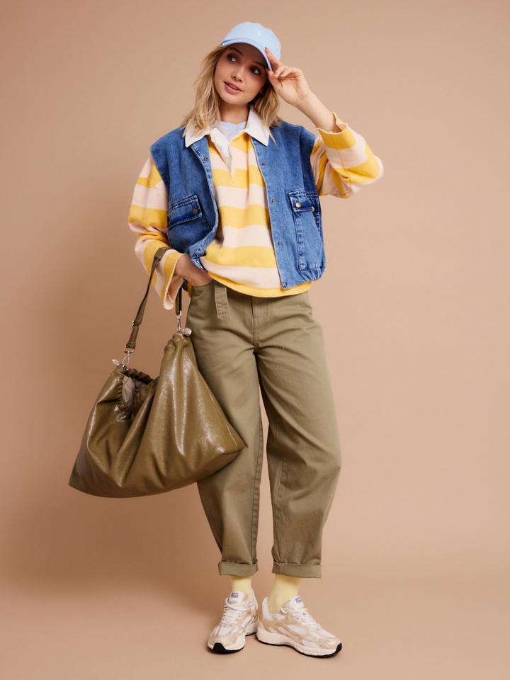 Dames shop the look van Bellerose, By Bar, Ichi, Mercer, Ralph Lauren en Mp Denmark Zomer 2026 shoot 1