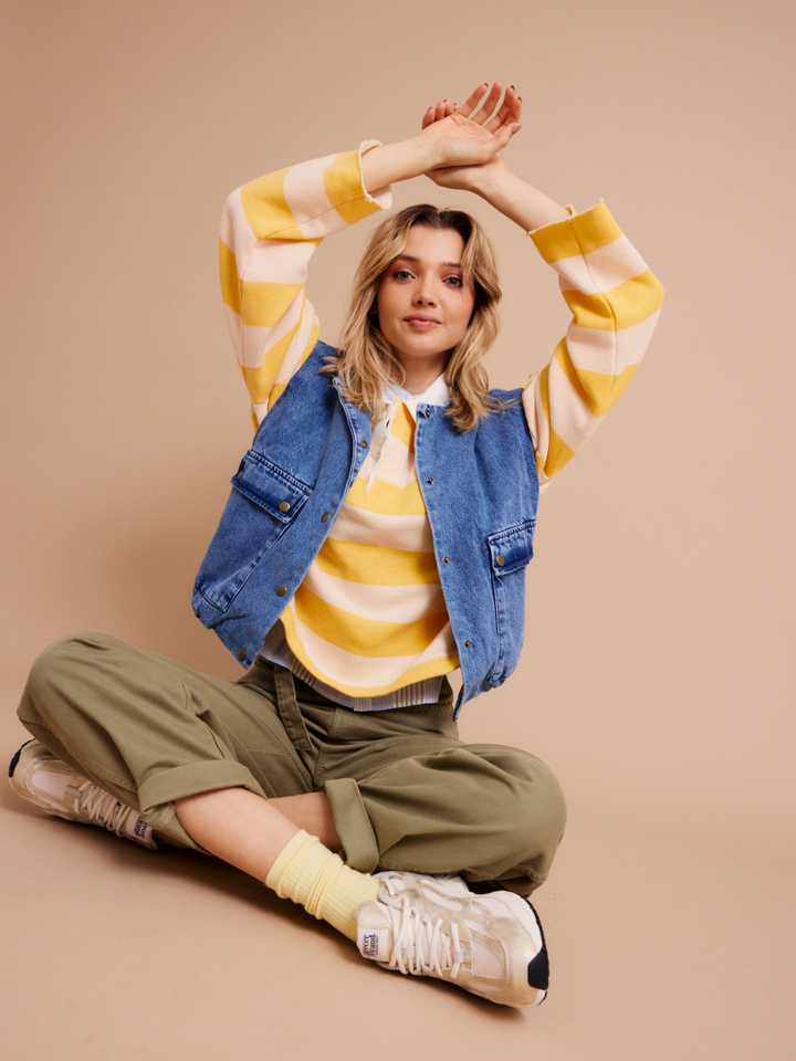 Dames shop the look van Bellerose, By Bar, Ichi, Mercer, Ralph Lauren en Mp Denmark Zomer 2026 shoot 1