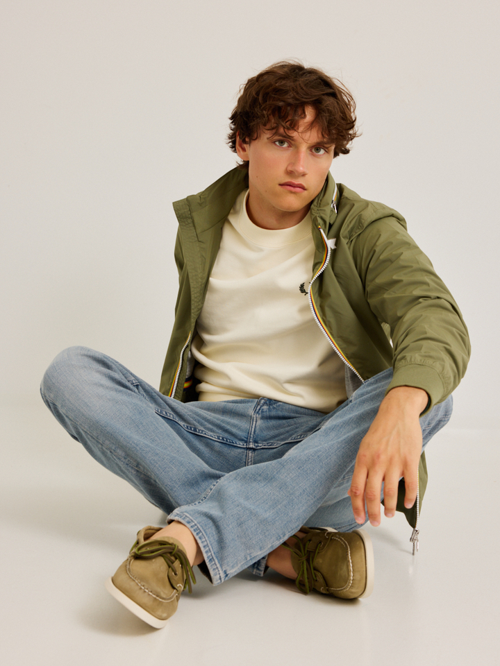Heren | shop the look van K-Way, Fred Perry, Dstrezzed en Sebago | Zomer '26 | Shop the look high summer