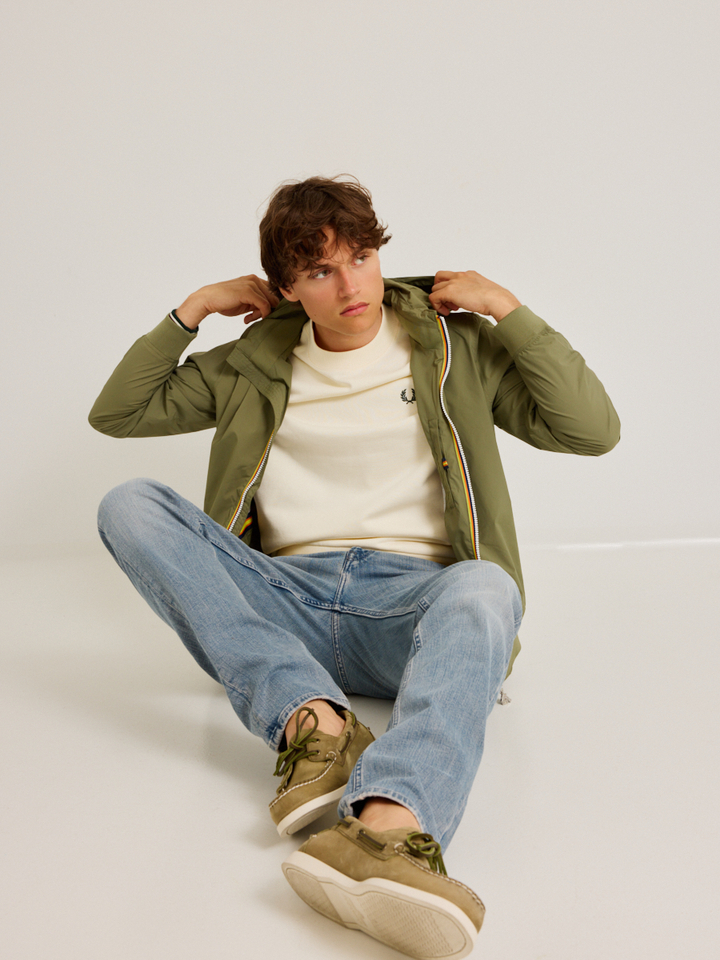 Heren | shop the look van K-Way, Fred Perry, Dstrezzed en Sebago | Zomer '26 | Shop the look high summer
