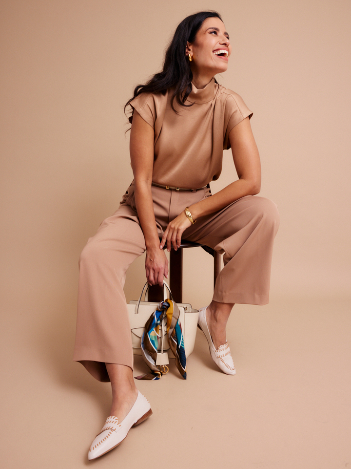 Dames shop the look van Les Cordes, Drykorn, Hidesins en Trumans Zomer 2026 shoot 1