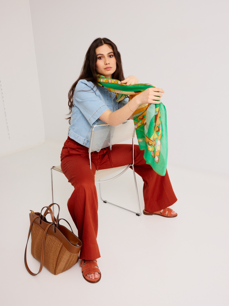 Dames shop the look van Twinset, Scarf, Bam und Pferdgarten, Via Mailbag en Les Venues Zomer '26 Shop The look 3 SS26