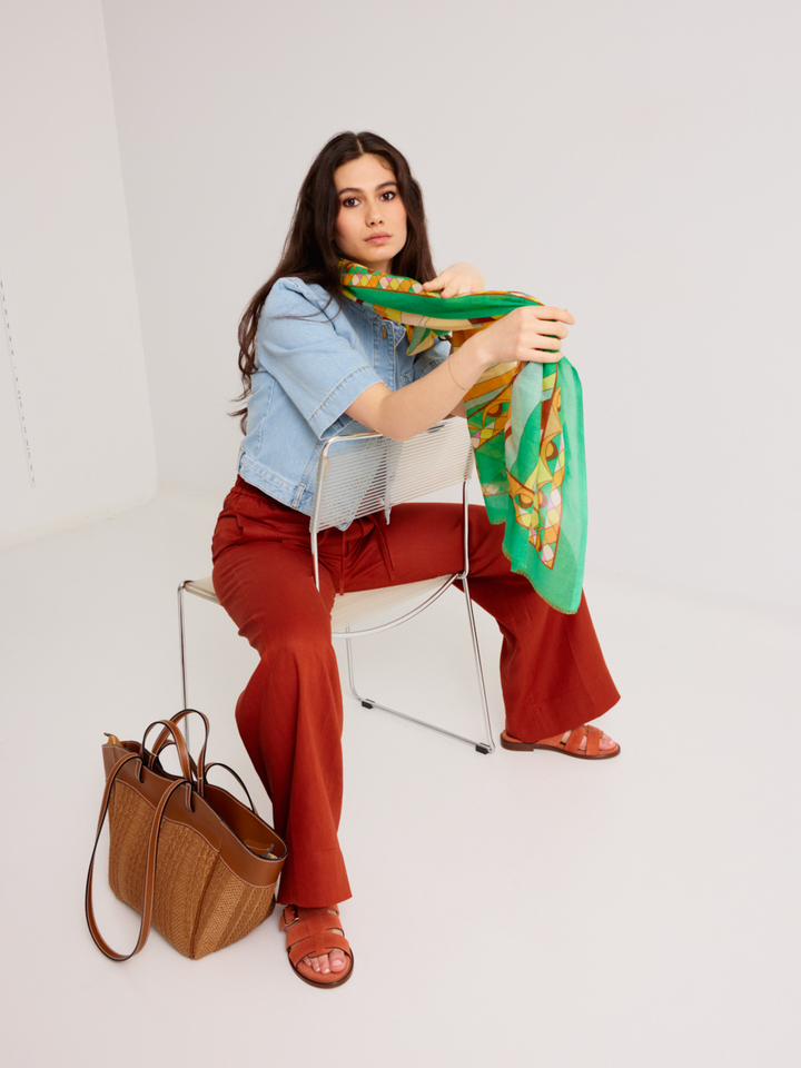 Dames shop the look van Twinset, Scarf, Bam und Pferdgarten, Via Mailbag en Les Venues Zomer '26 Shop The look 3 SS26