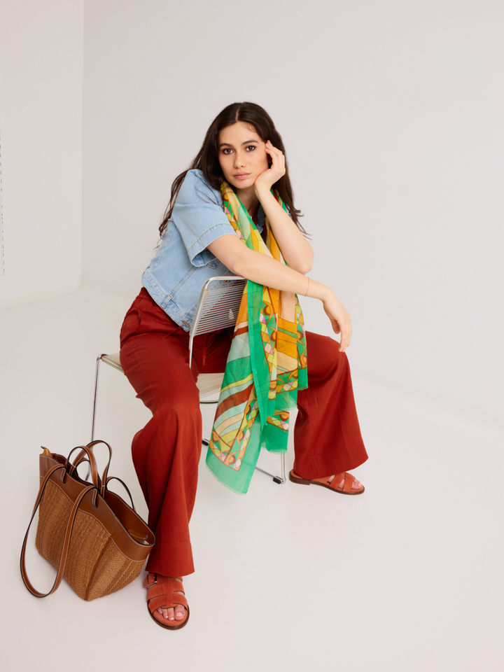 Dames shop the look van Twinset, Scarf, Bam und Pferdgarten, Via Mailbag en Les Venues Zomer '26 Shop The look 3 SS26