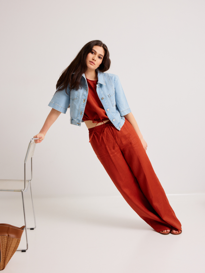 Dames shop the look van Twinset, Scarf, Bam und Pferdgarten, Via Mailbag en Les Venues Zomer '26 Shop The look 3 SS26